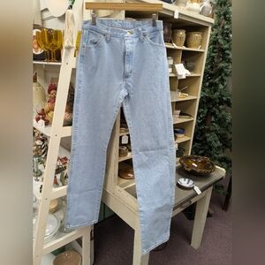 Wrangler 32x36" Light Blue Denim Bootcut Jeans